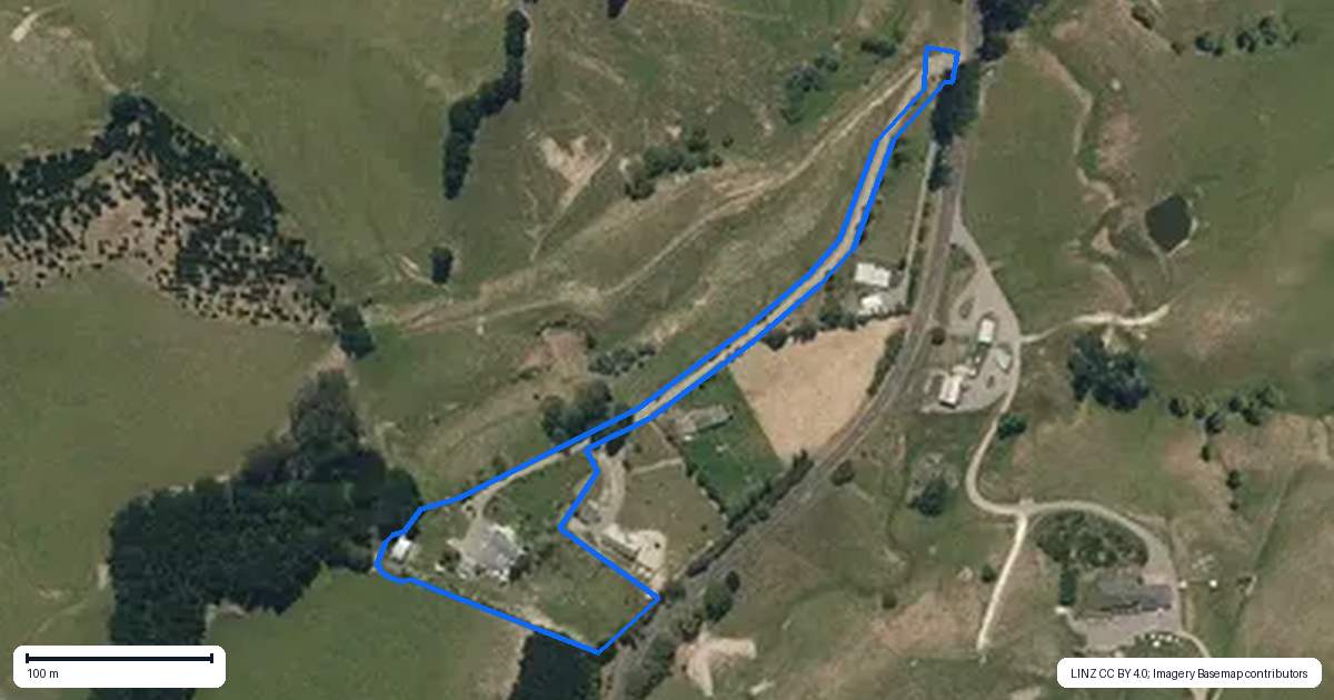Property context map for 456 Ngahape Road, Flemington