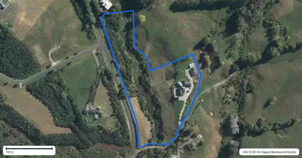 Property context map for 66 Monowai Road, Wainui