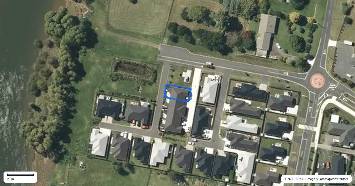 Property context map for 7A Rivers Edge Place, Ngaruawahia