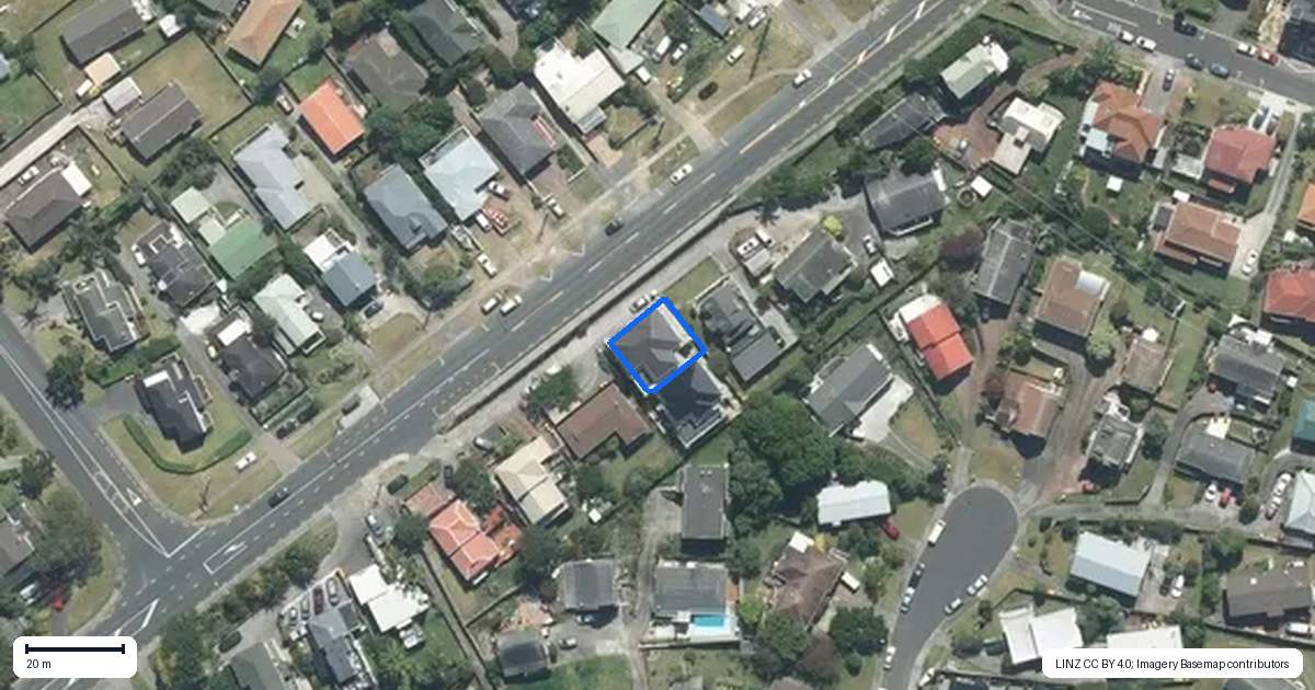 Property context map for 133 Sunset Road, Totara Vale, Auckland