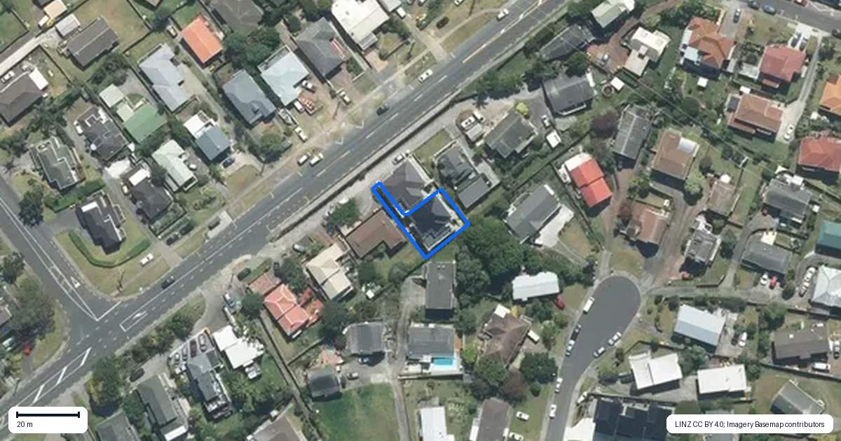 Property context map for 133A Sunset Road, Totara Vale, Auckland