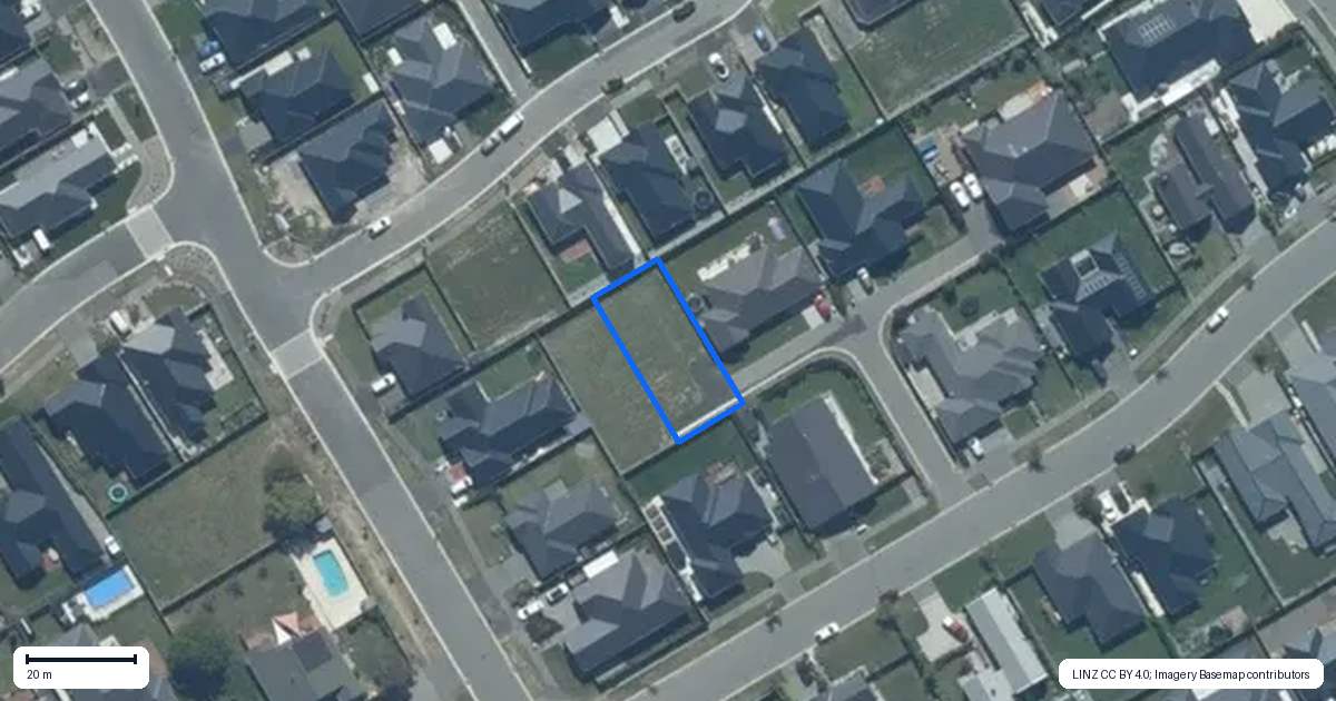 Property context map for 50A Territory Street, Rolleston