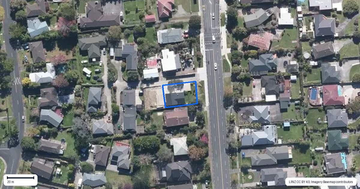 Property context map for 4202 Great North Road, Glendene, Auckland