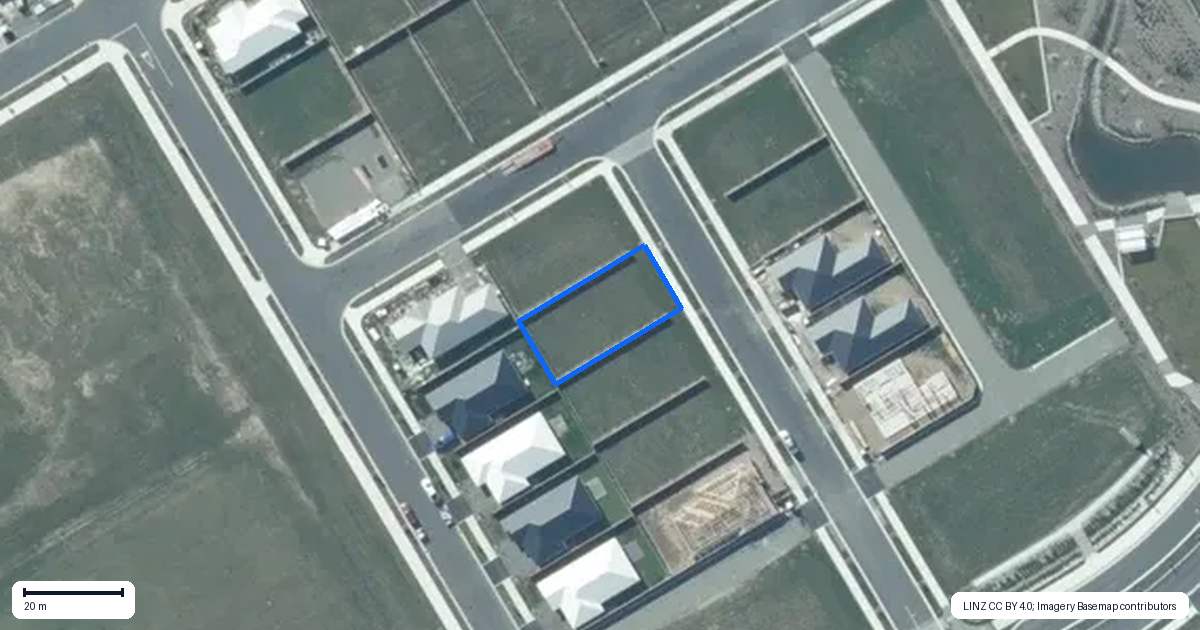 Property context map for 4 Buxus Way, Rolleston