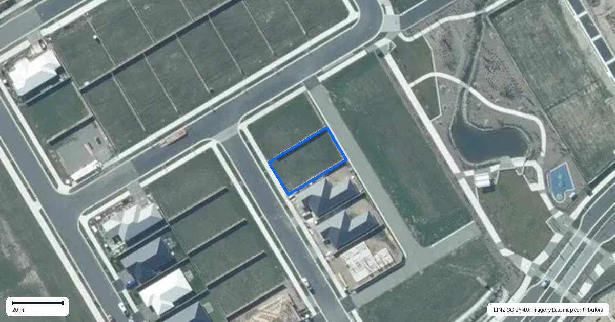 Property context map for 3 Buxus Way, Rolleston