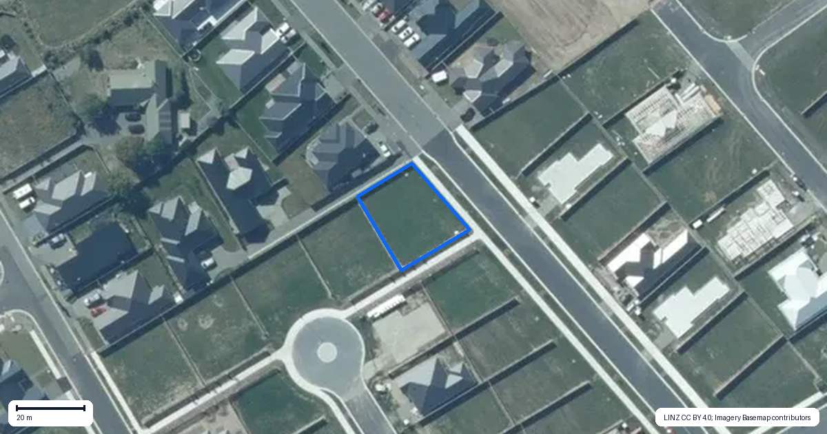 Property context map for 104 Jean Archie Drive, Rolleston