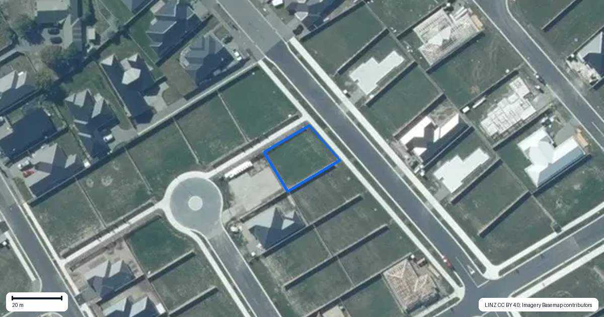 Property context map for 106 Jean Archie Drive, Rolleston