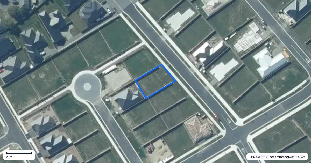 Property context map for 108 Jean Archie Drive, Rolleston