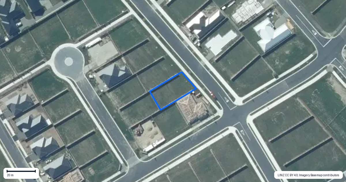 Property context map for 112 Jean Archie Drive, Rolleston