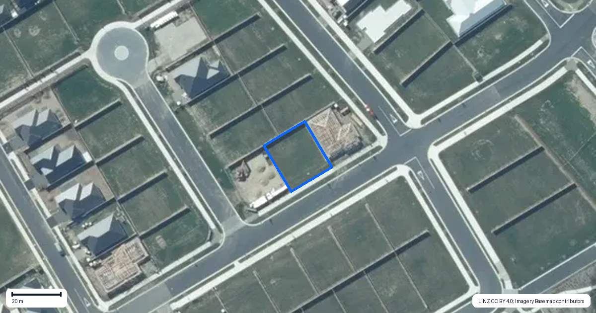 Property context map for 66 Monarch Drive, Rolleston