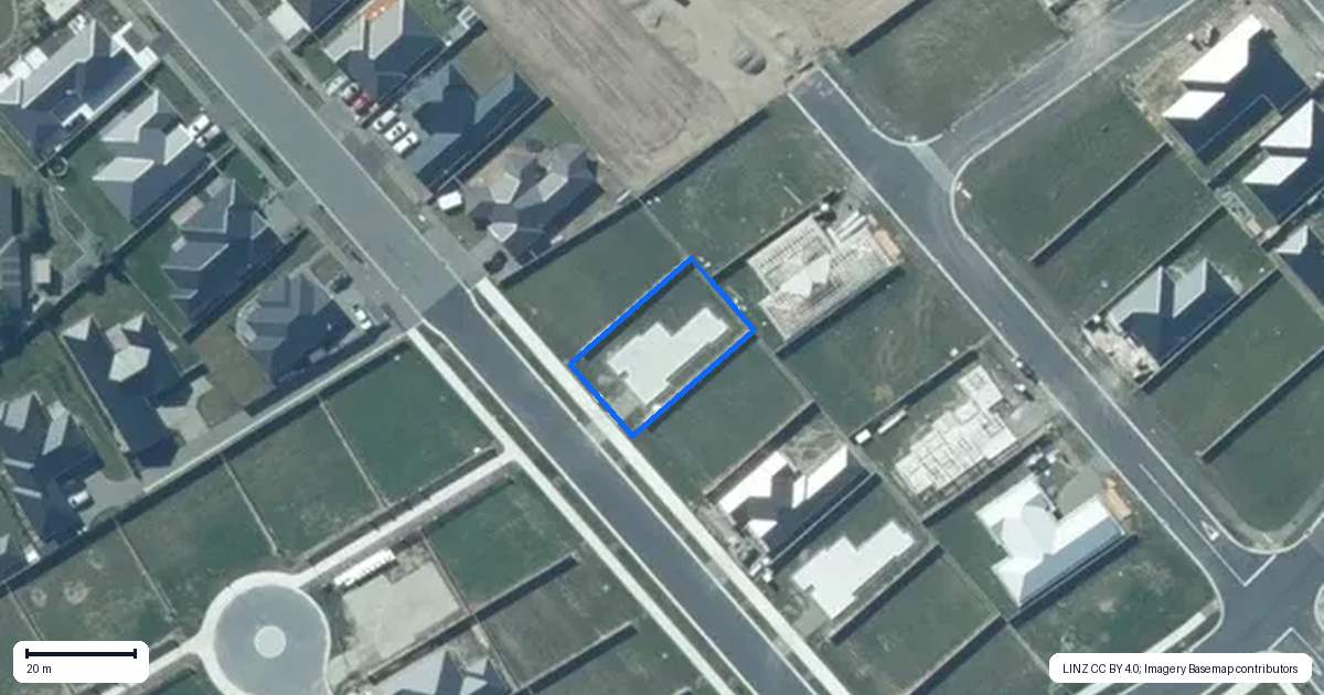 Property context map for 91 Jean Archie Drive, Rolleston