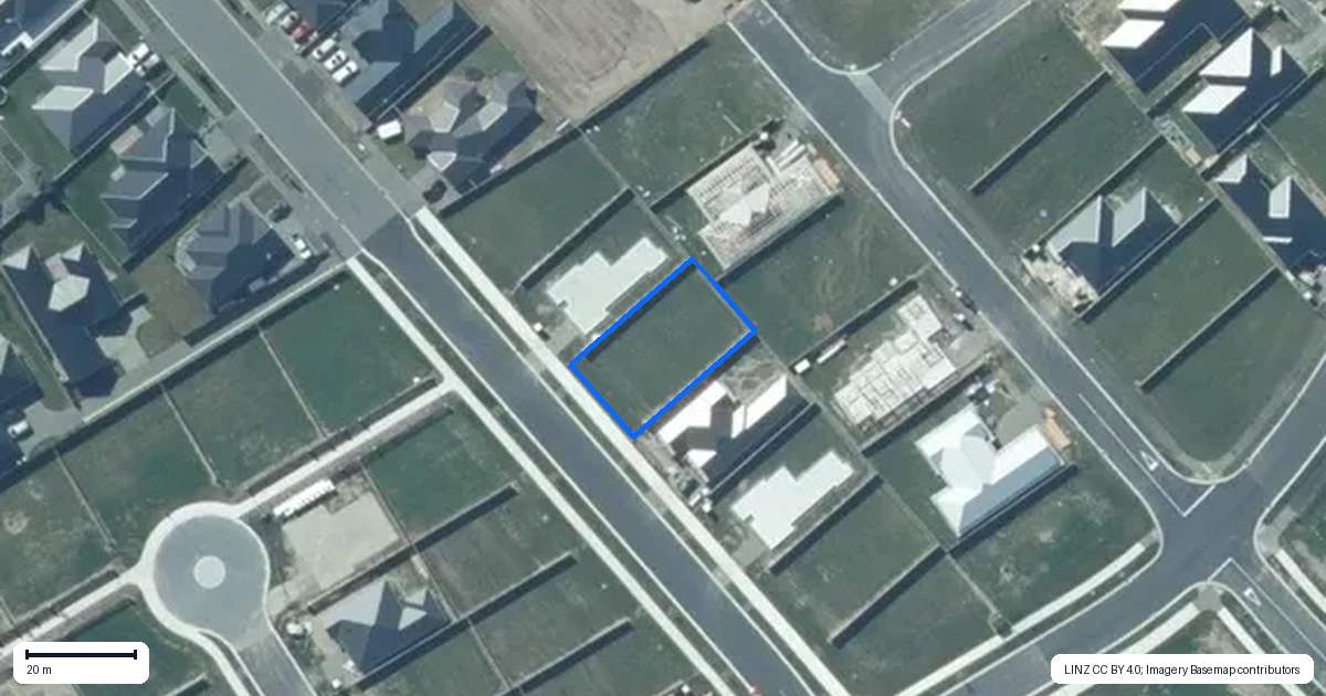 Property context map for 93 Jean Archie Drive, Rolleston