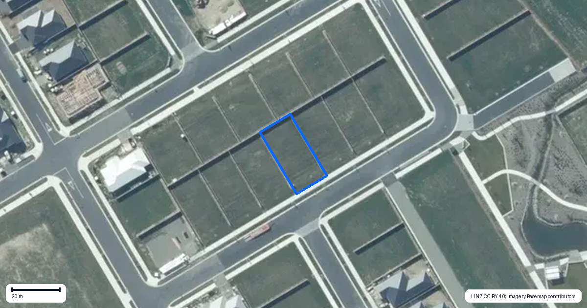 Property context map for 128 Jean Archie Drive, Rolleston