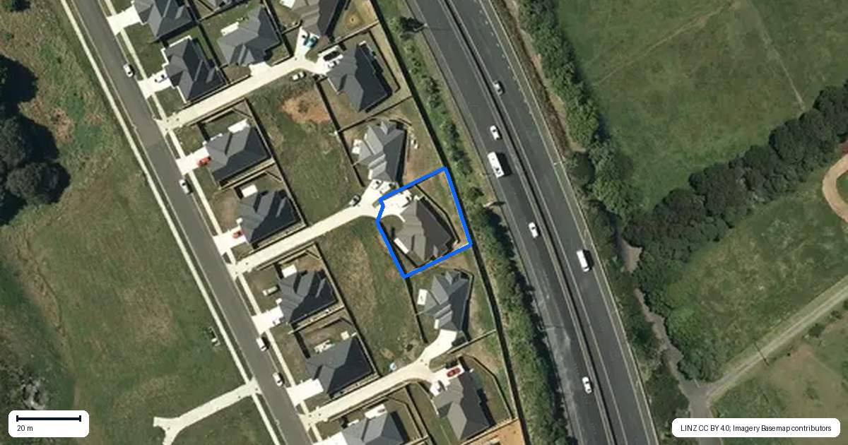 Property context map for 39 Coptic Terrace, Pokeno