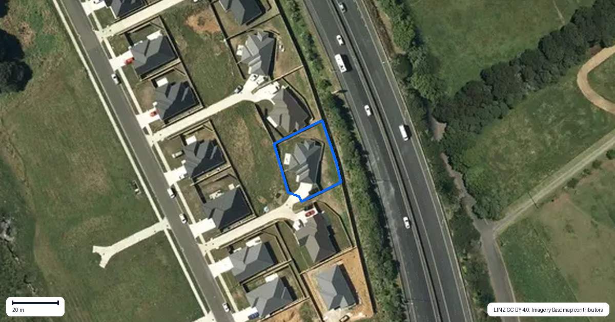 Property context map for 49 Coptic Terrace, Pokeno