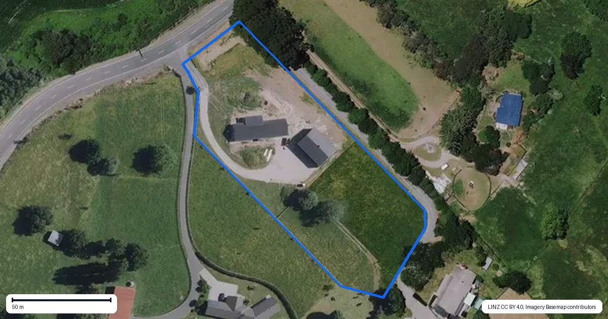 Property context map for 25A Bedford Road, Te Kowhai, Hamilton