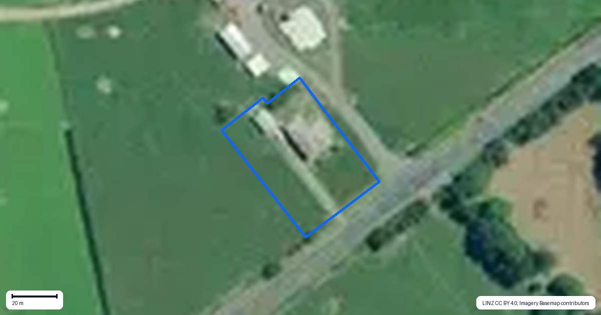 Property context map for 723 Horrell Road, Te Puninga, Morrinsville