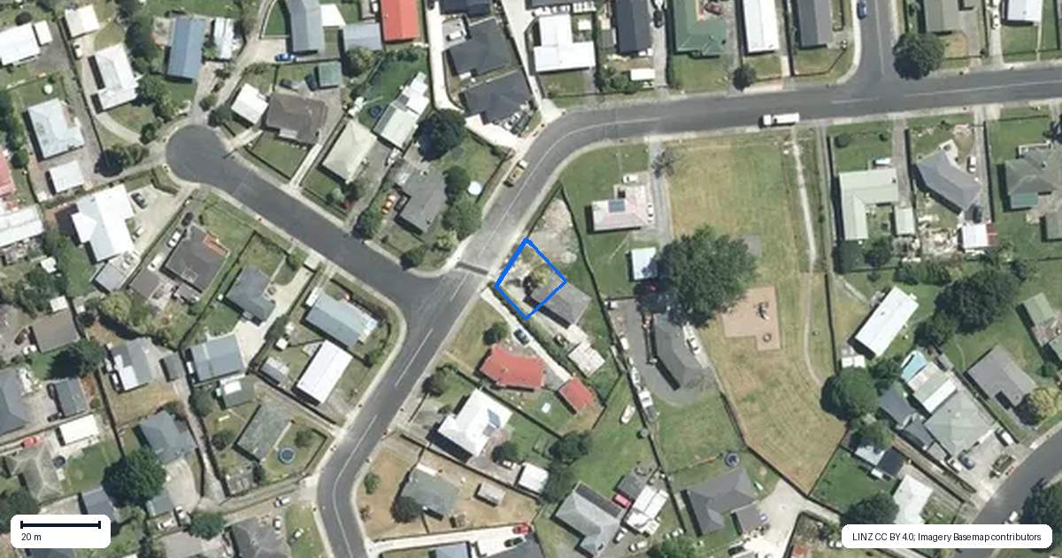 Property context map for 85A Cargill Street, Papakura
