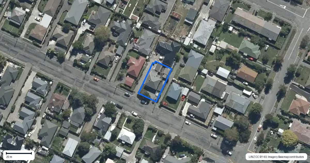 Property context map for 23 Third Street, Belfast, Christchurch