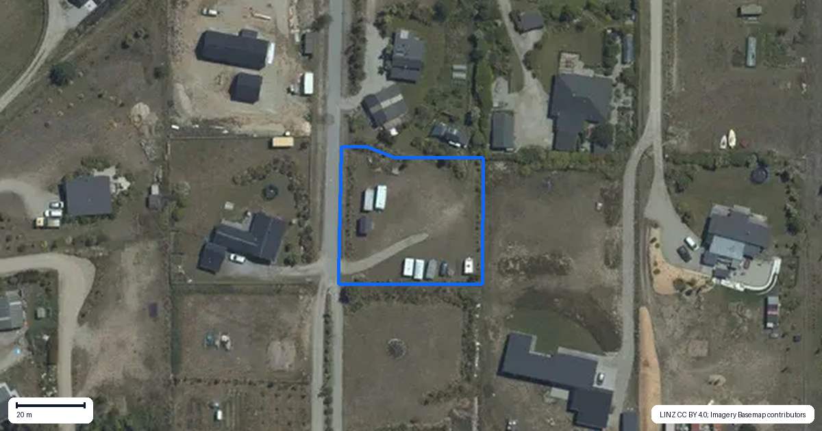 Property context map for 3 Corner Peak Lane, Lake Hawea