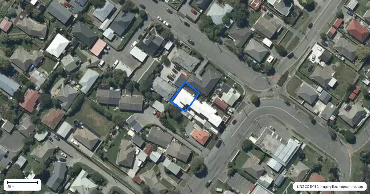 Property context map for 3/74 Bamford Street, Woolston, Christchurch