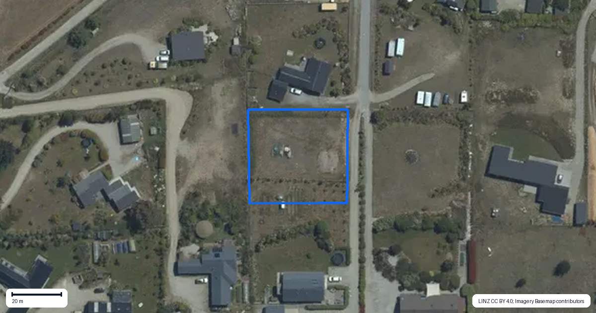 Property context map for 6 Corner Peak Lane, Lake Hawea