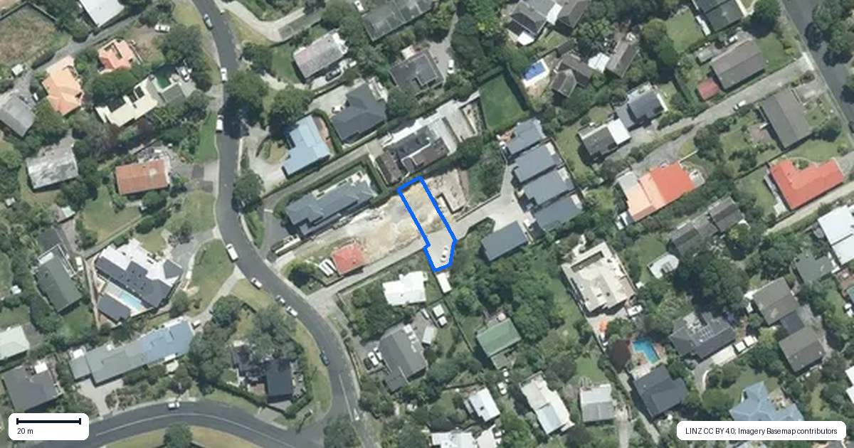 Property context map for 1/3B Long Bay Drive, Torbay, Auckland