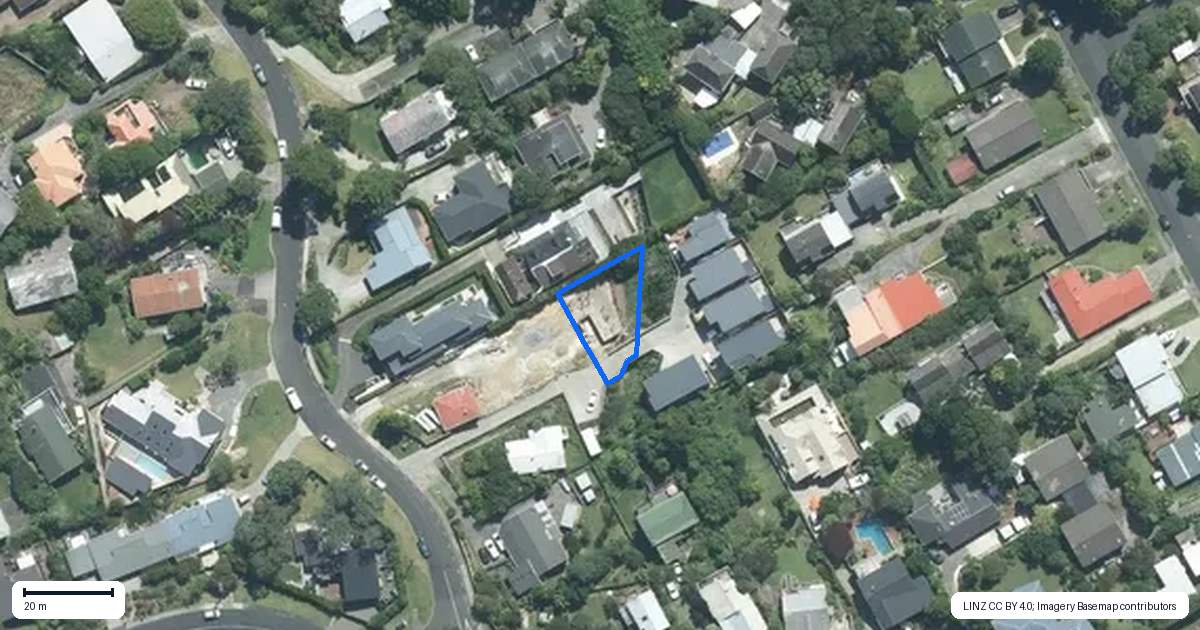 Property context map for 2/3B Long Bay Drive, Torbay, Auckland