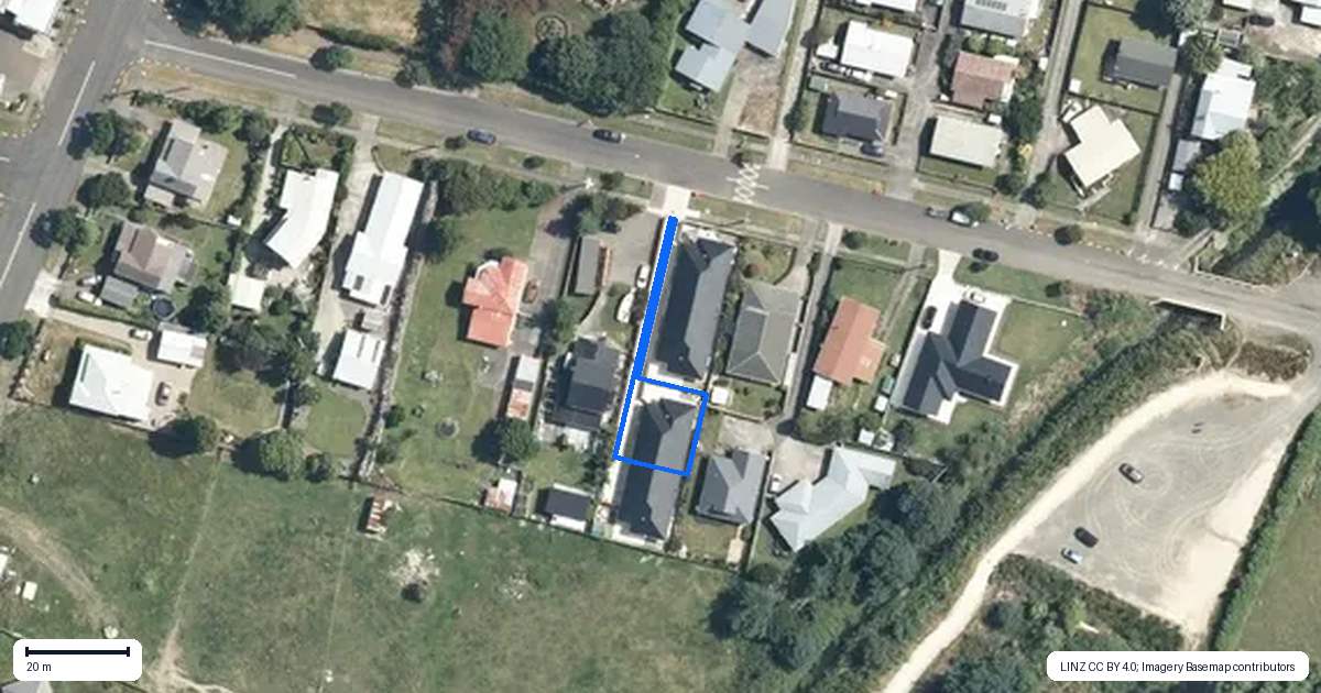 Property context map for 2/5B Rata Street, Feilding