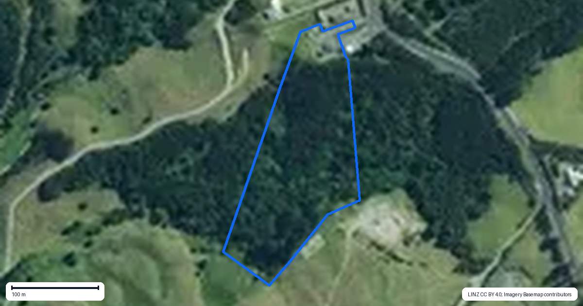 Property context map for 1445B Church Road, Awanui