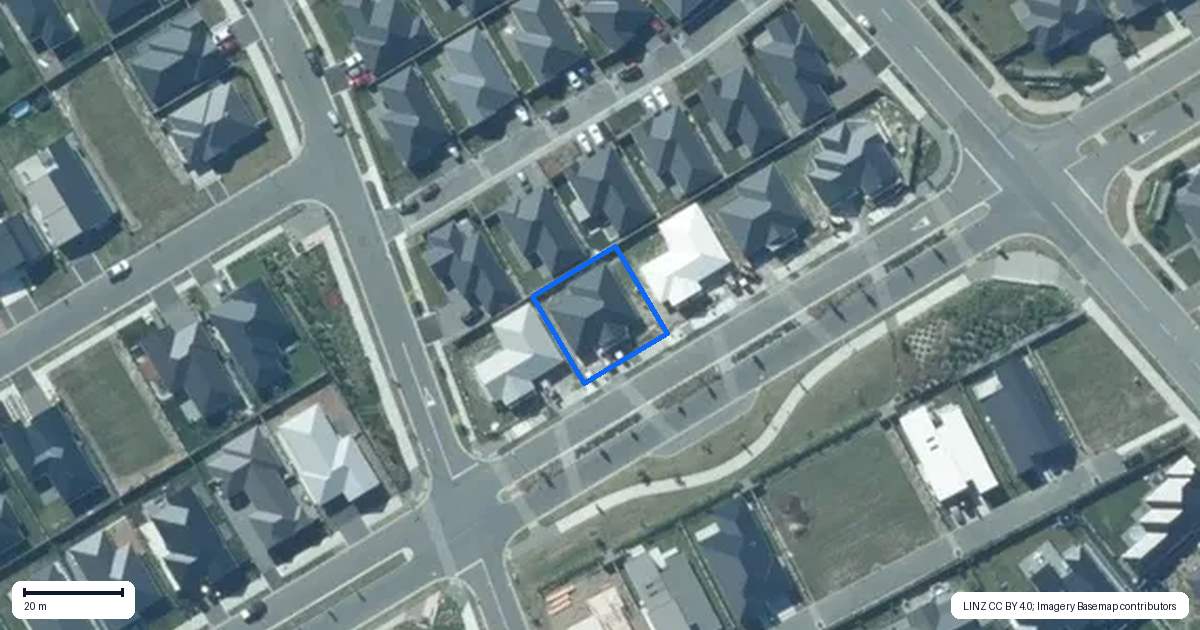 Property context map for 12 Westmoor Boulevard, Rolleston