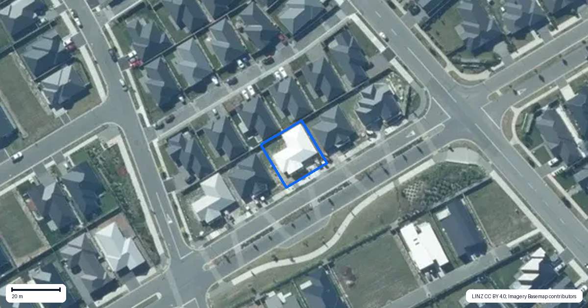 Property context map for 10 Westmoor Boulevard, Rolleston
