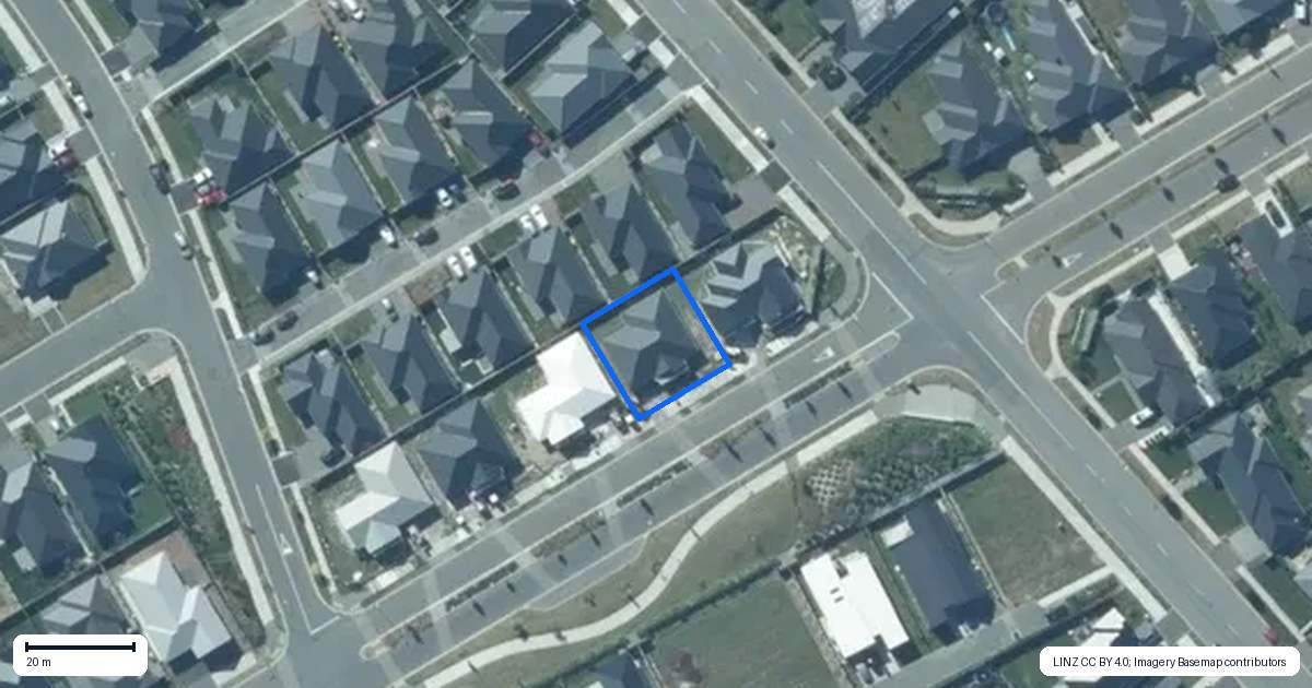Property context map for 6 Westmoor Boulevard, Rolleston