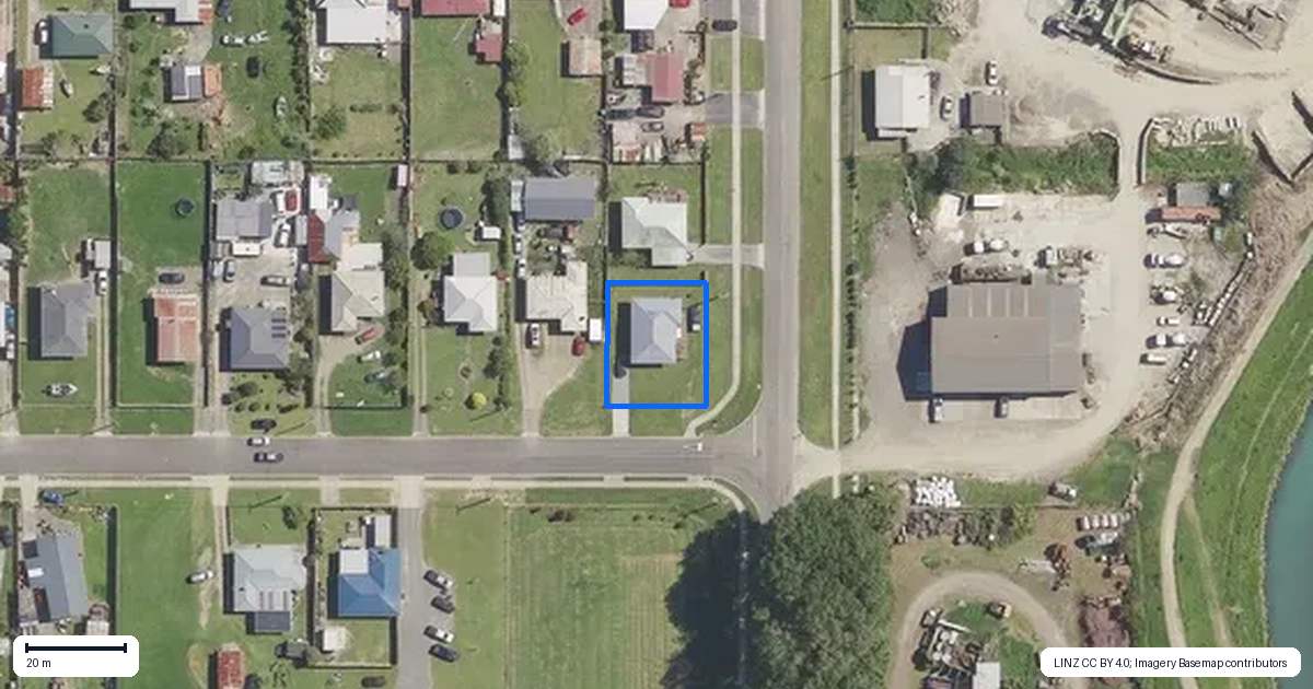 Property context map for 29 High Street, Opotiki
