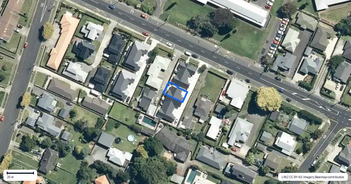 Property context map for 3/983 Alexandra Street, Te Awamutu