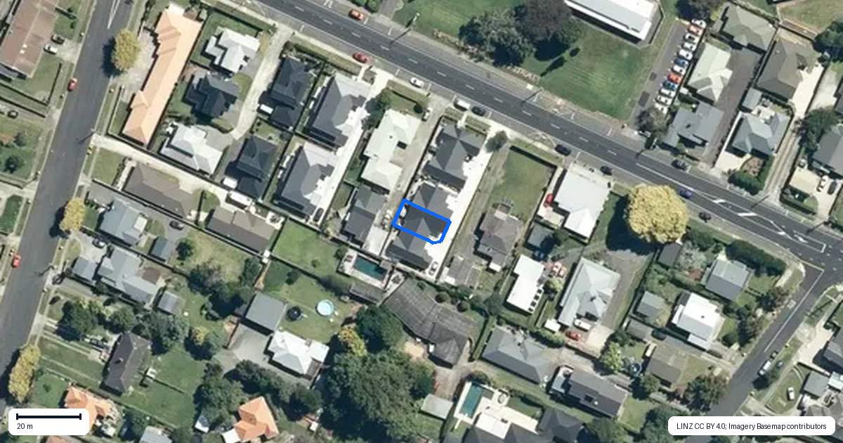 Property context map for 4/983 Alexandra Street, Te Awamutu