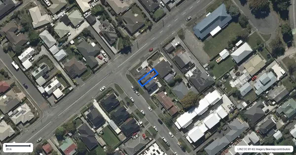 Property context map for 2/34 Sumner Street, Spreydon, Christchurch