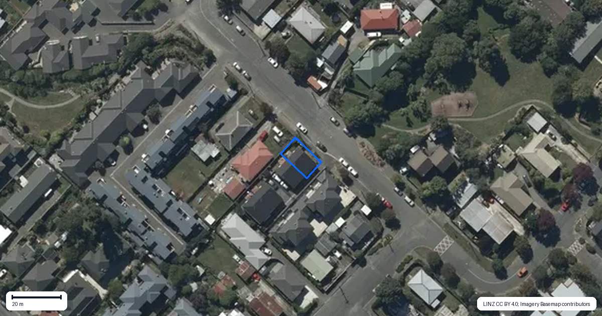 Property context map for 1/15 Cameron Street, Sydenham, Christchurch
