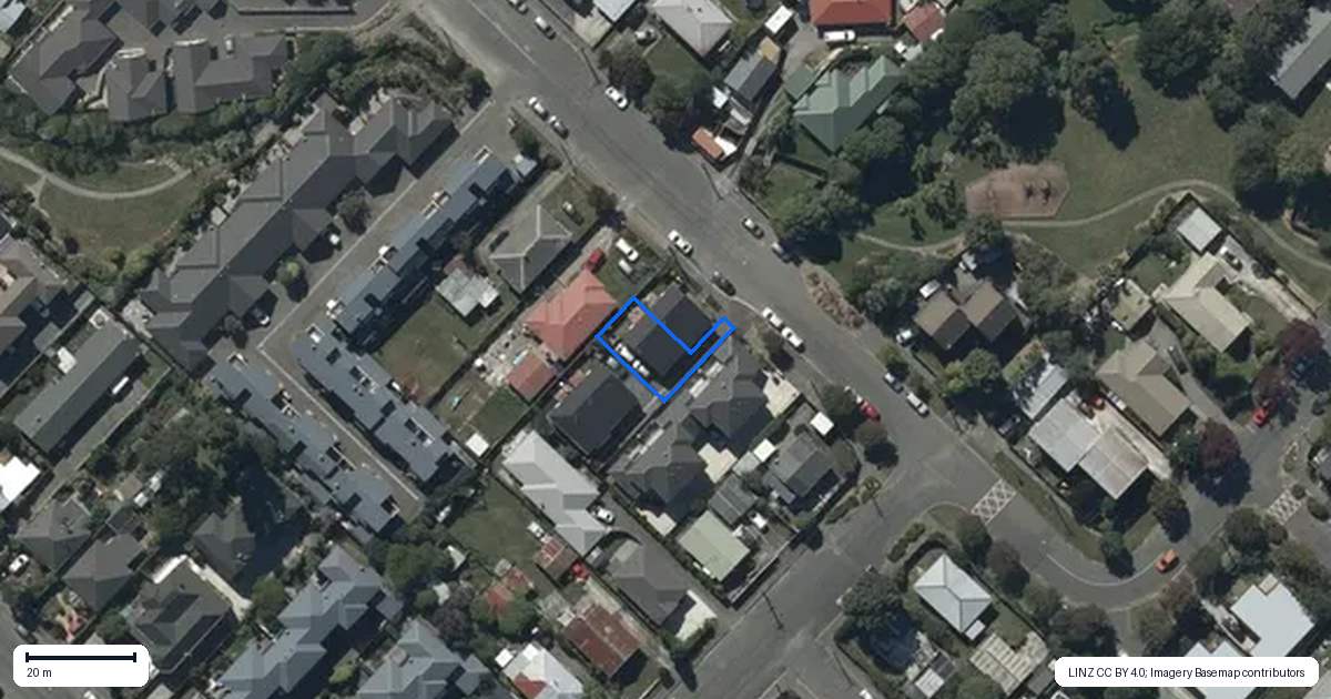 Property context map for 2/15 Cameron Street, Sydenham, Christchurch