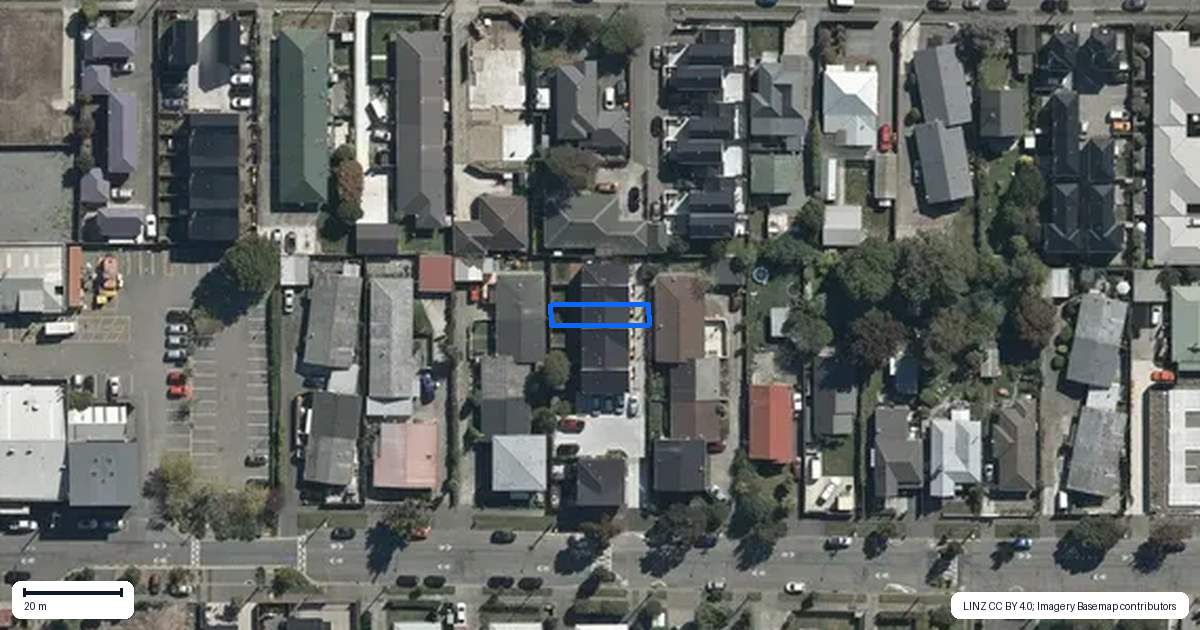 Property context map for 6/427 Worcester Street, Linwood, Christchurch