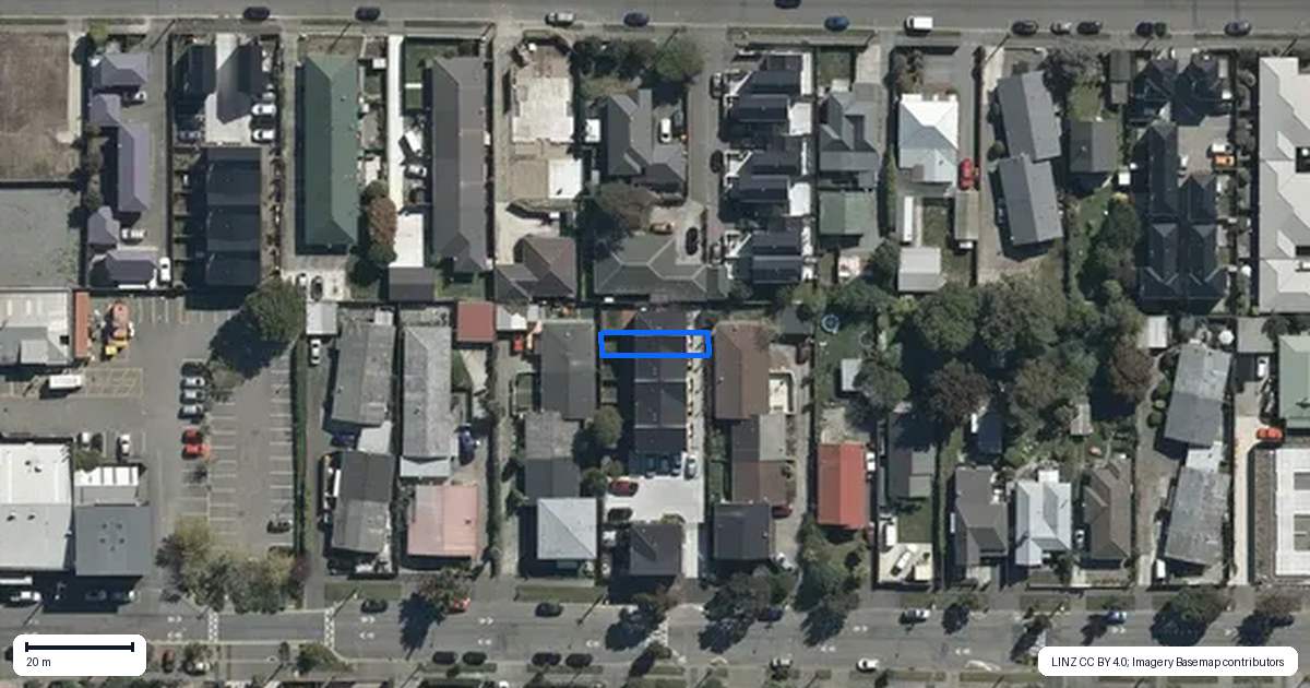 Property context map for 7/427 Worcester Street, Linwood, Christchurch