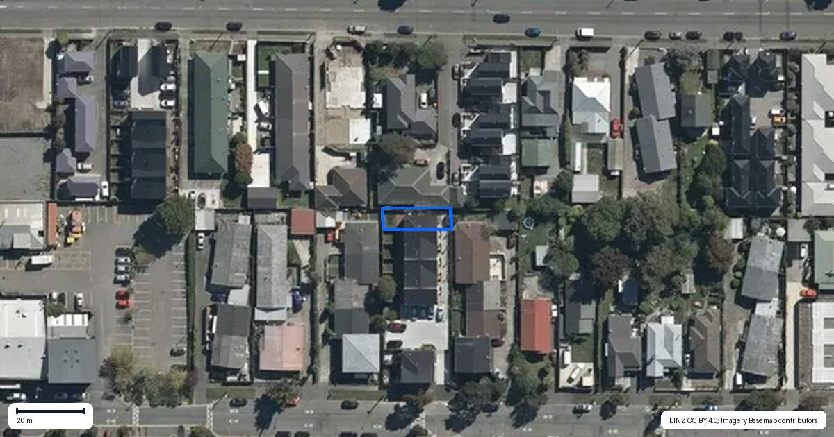 Property context map for 8/427 Worcester Street, Linwood, Christchurch