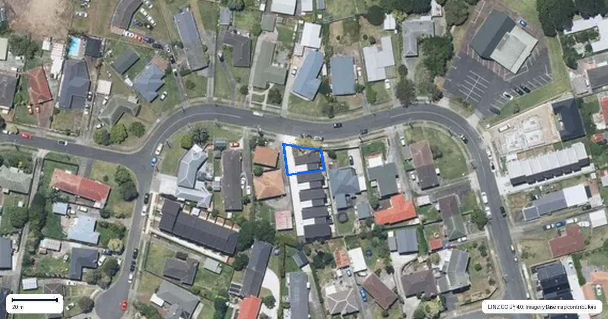 Property context map for 38A Dale Crescent, Pakuranga, Auckland