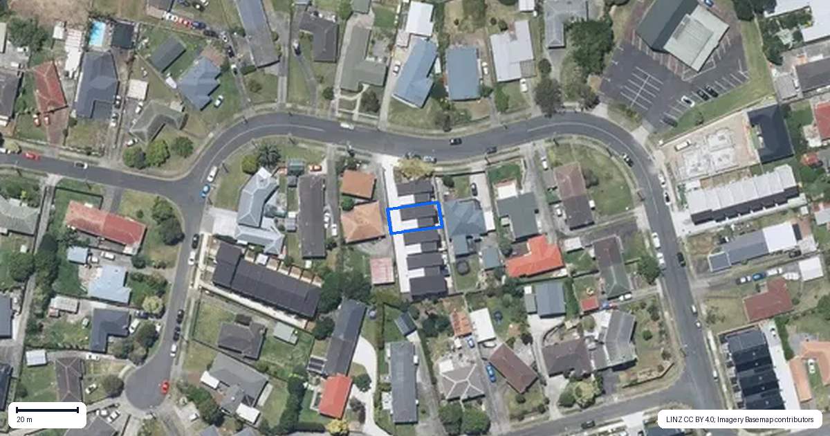 Property context map for 38B Dale Crescent, Pakuranga, Auckland
