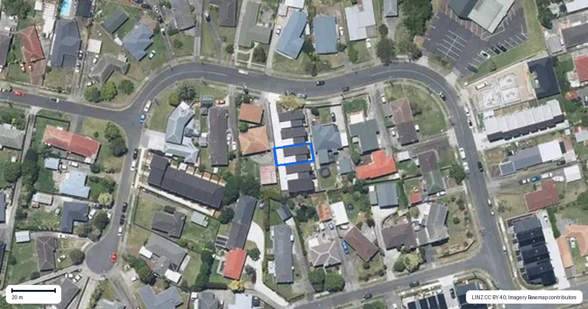 Property context map for 38C Dale Crescent, Pakuranga, Auckland