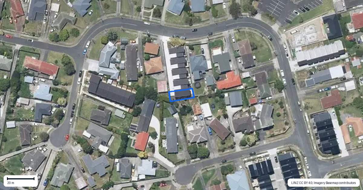 Property context map for 38E Dale Crescent, Pakuranga, Auckland