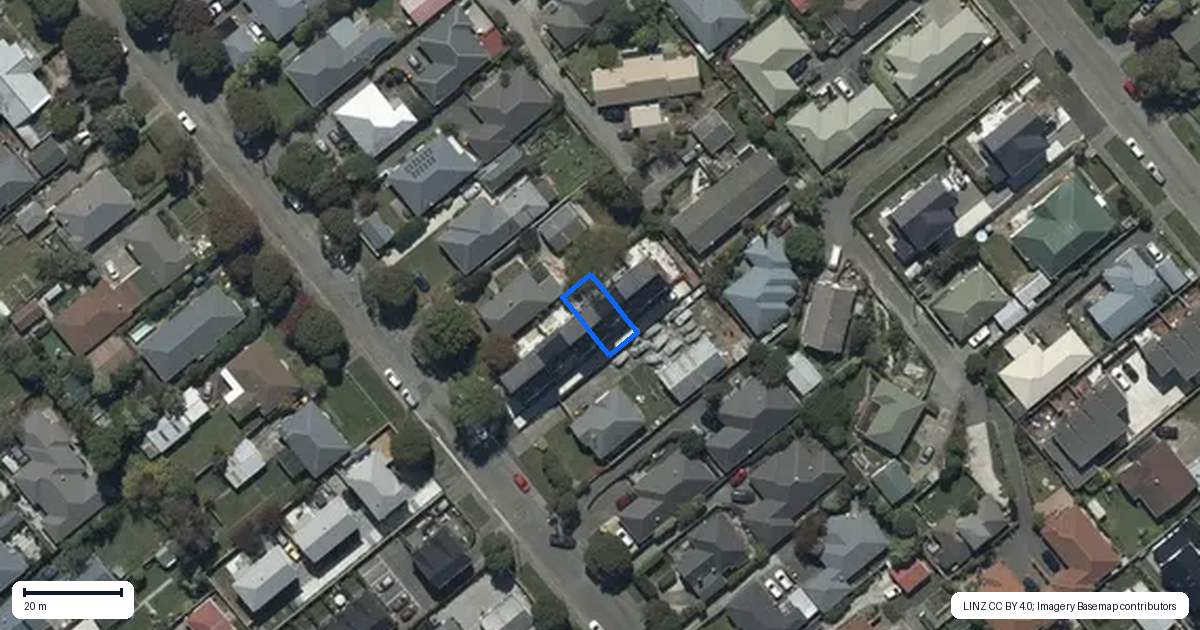Property context map for 4/22 Hinemoa Street, Spreydon, Christchurch