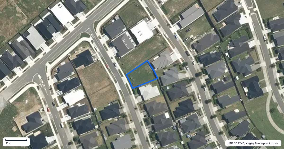 Property context map for 22 Harp Street, Morrinsville