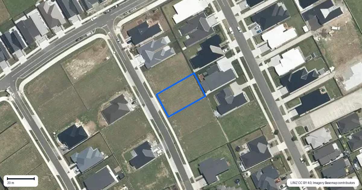 Property context map for 16 Manning Street, Morrinsville