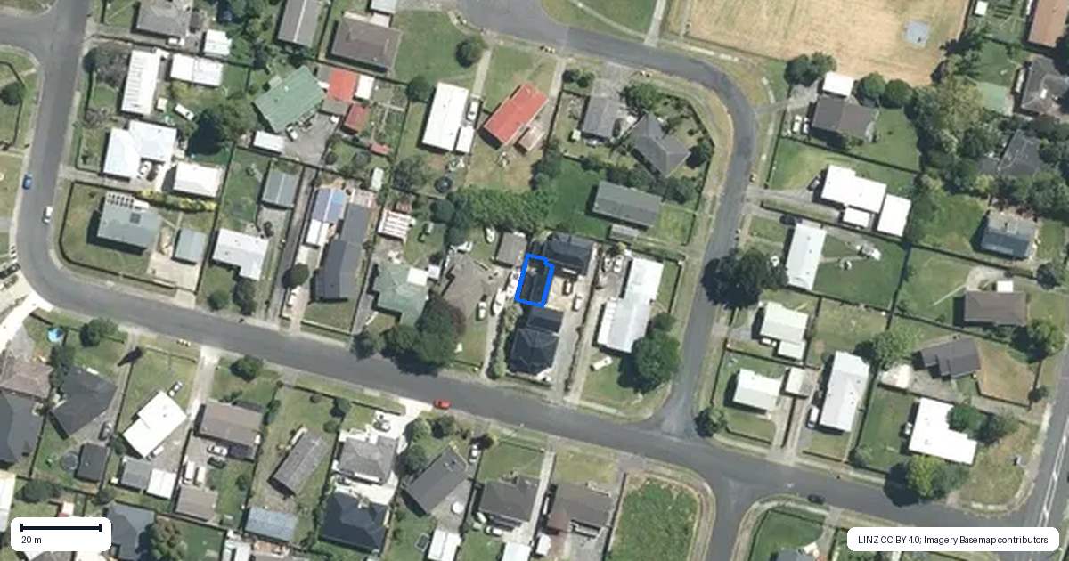 Property context map for 44D Eastburn Street, Papakura